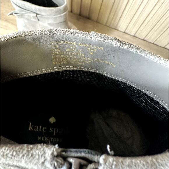 Kate Spade New York Madeleine Strap Bootie Gray Size 9.5B - Picture 6 of 8